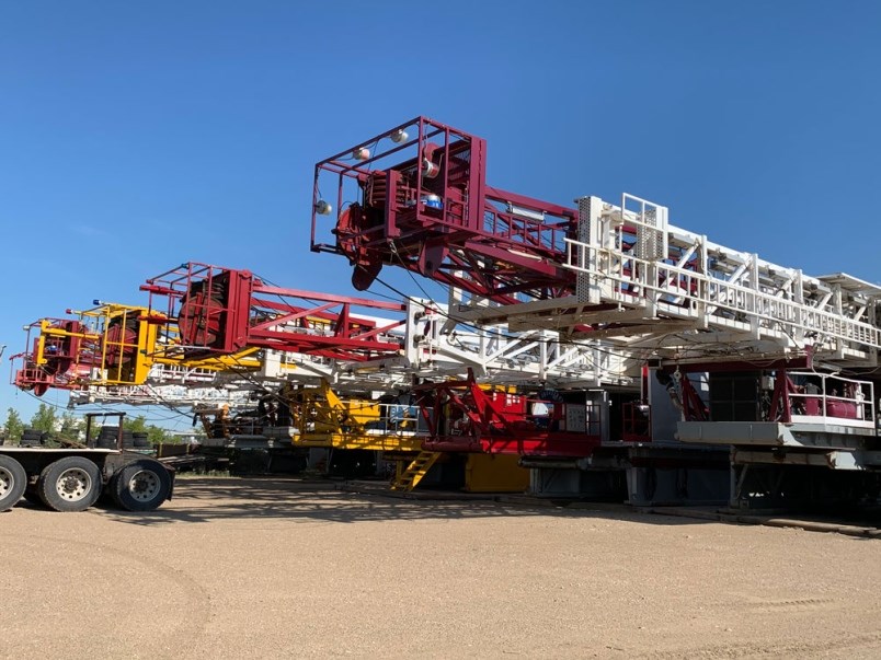 Drill rigs parked in Estevan July 16