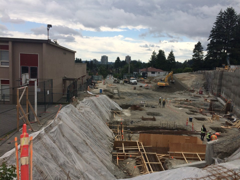 Richard McBride Elementary School, construction