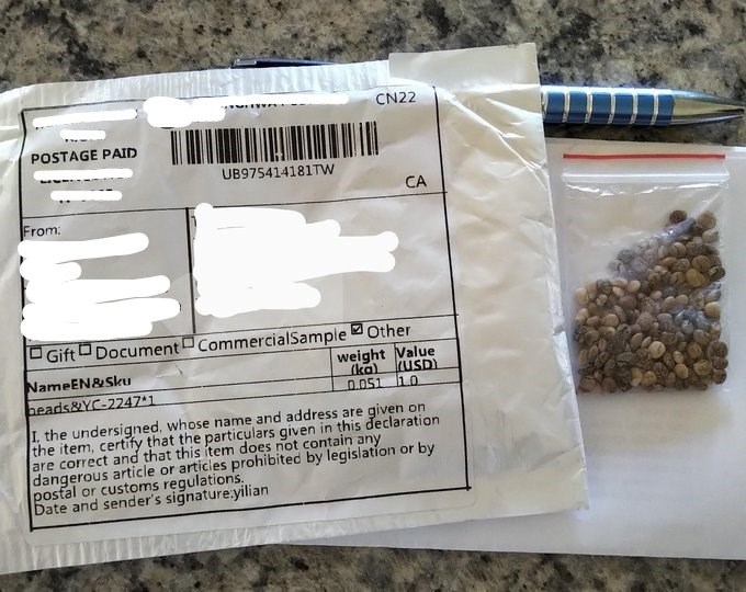 CFIA unsolicited seeds