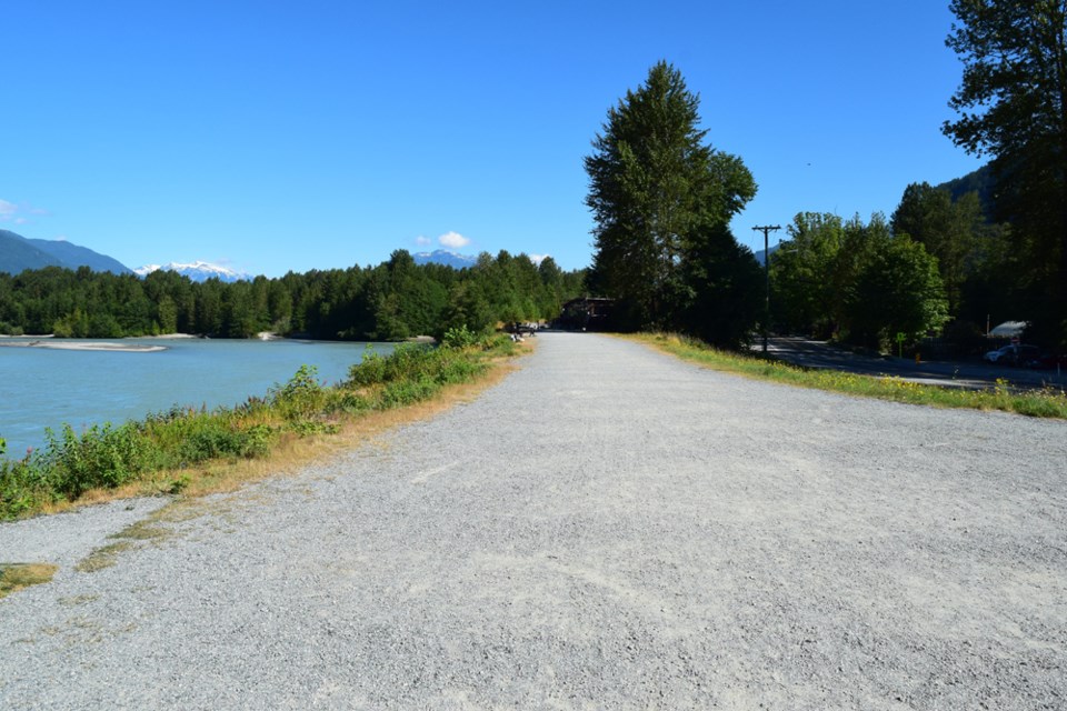 Eagle Viewing area on the dike in Brackendale.