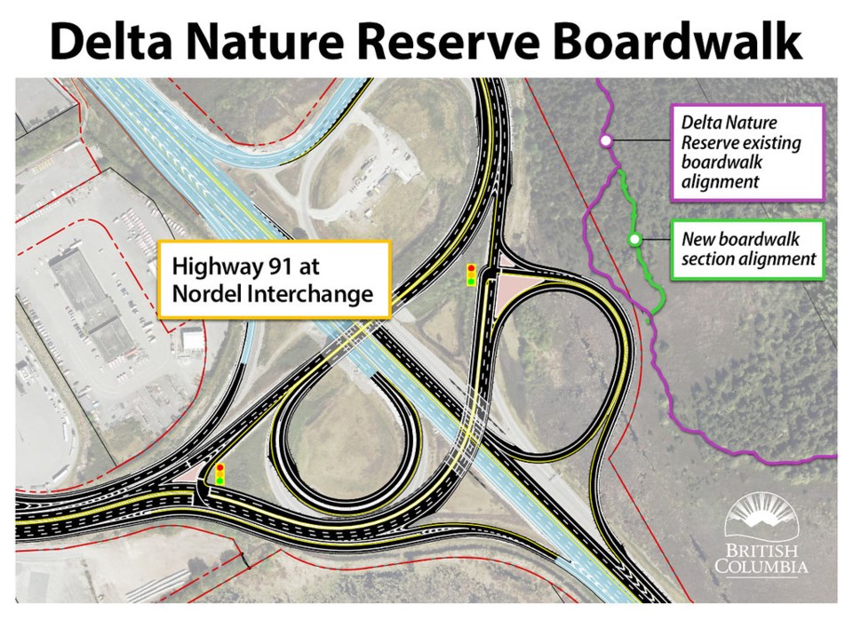 Delta Nature Reserve Boardwalk map