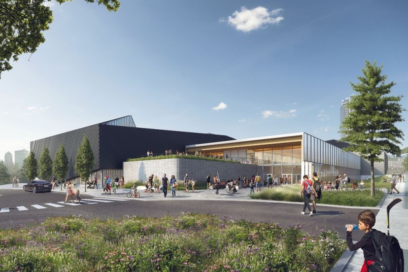 South Burnaby arena, artist's rendering