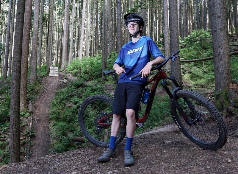 MARIO BARTEL/THE TRI-CITY NEWS Lief Rodgers has his eyes set on competing in the mountain biking World Cup. But after seeing the pros in action at last year's world championships in Mont Sainte Anne, Quebec, he built some new trails near his Port Moody home so he could increase his training.
