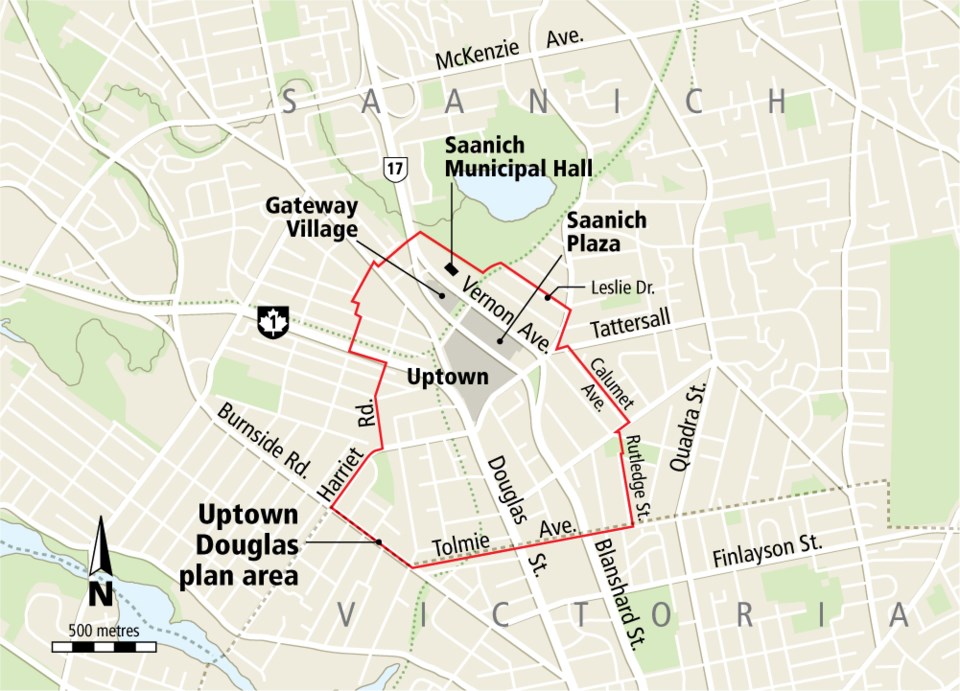 Map - Uptown-Douglas plan, August 2020