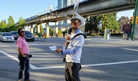 This is allegedly the 'screaming Christian' who rants at Burnaby's Metrotown SkyTrain station. Submitted photo
