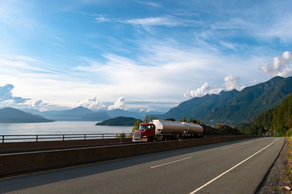The Sea to Sky Highway.
