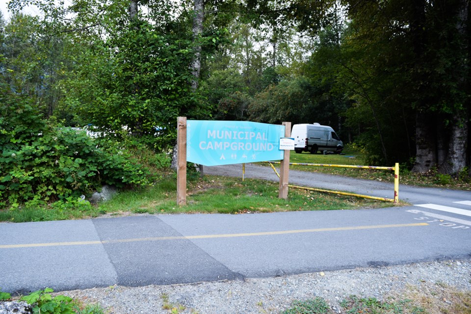 The municipal campground next to Brennan Park.