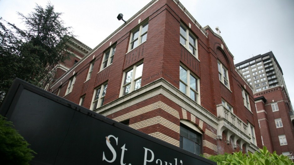 St. Paul's Hospital on Burrard Street
