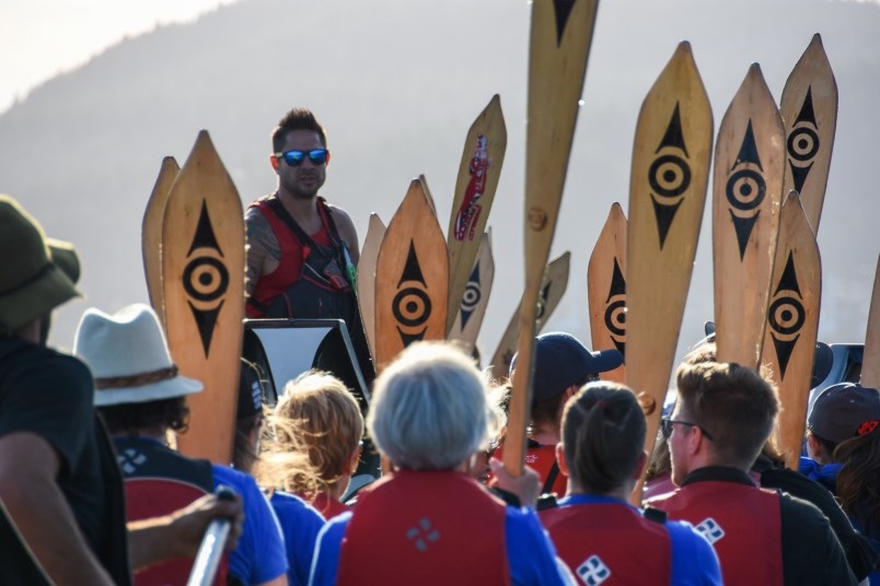 Tsleil-Waututh Nation leads a water-blessing ceremony off Port Moody for National Indigenous People'