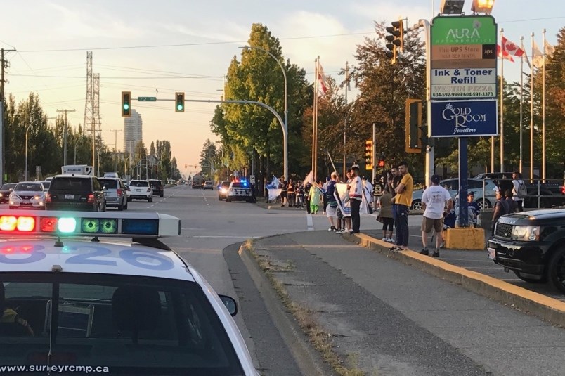 Scott Road Canucks celebrations