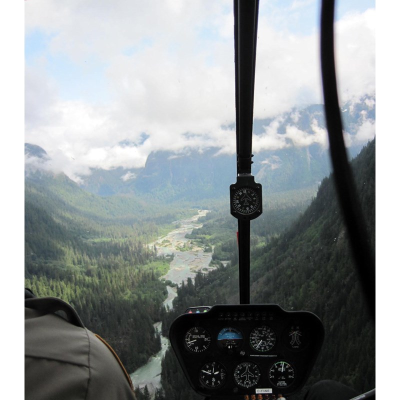 Department of Fisheries officers patrol the upper Pitt River,