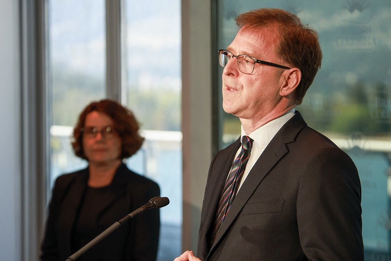Health Minister Adrian Dix spoke with media earlier this week