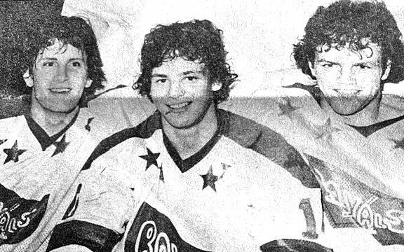 Mark Crawford, Dale Hawerchuk and Mike Corrigan were linemates when the Cornwall Royals won the Memorial Cup Canadian major-junior championship in 1979-80