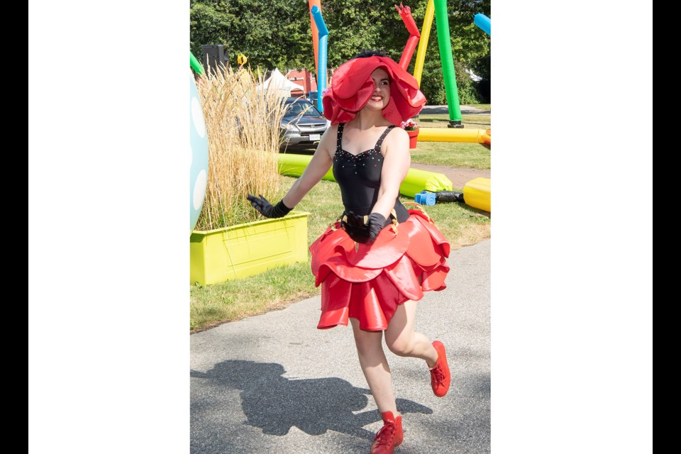 Jaime Butler, a Richmond dancer, was celebrating the PNE's first Drive Thru Fair. Photo submitted