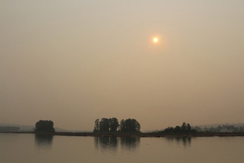 The air over the Fraser River was thick with haze for much of the summer of 2018.