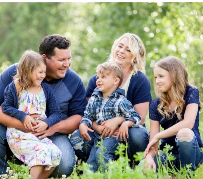 Adriana Bonner with her husband, Brant, daughters, Kaydence and McKenna, and son Darek. COURTESY OF ADRIANA BONNER