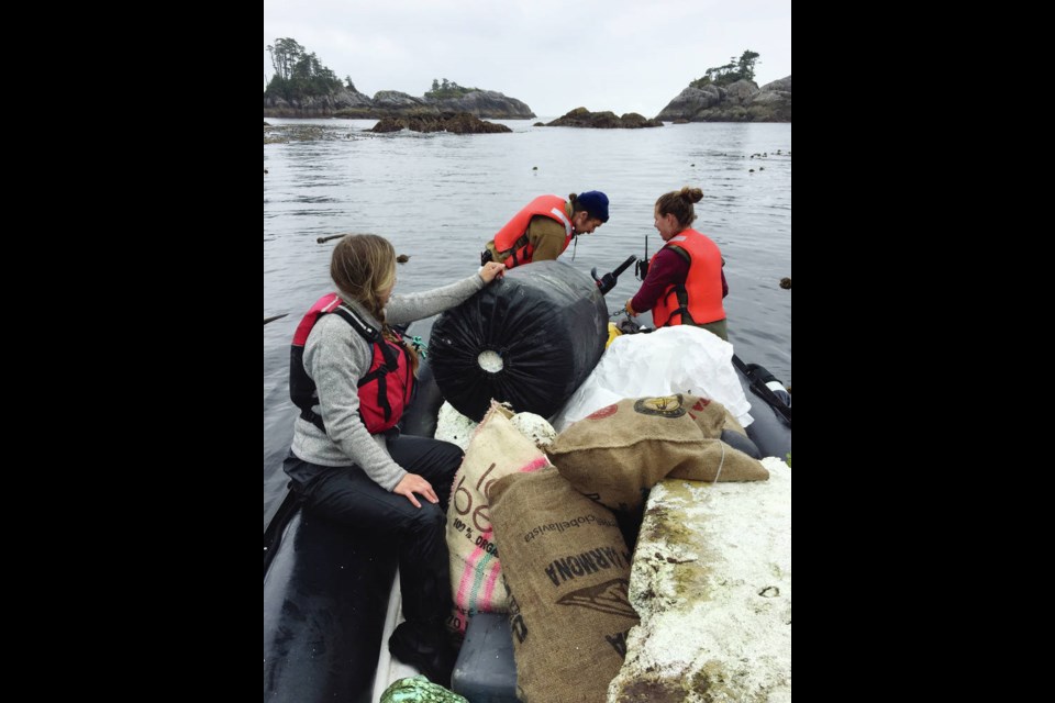 Tour operators have been helping with debris cleanup along B.C.s coastline. SMALL SHIP TOUR OPERATORS ASSOCIATION OF B.C.