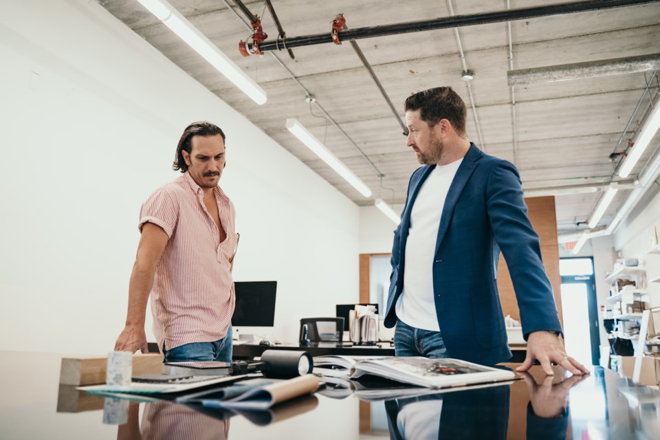 Designer Craig Stenghetta (L) and developer Jason Turcotte. Cressey