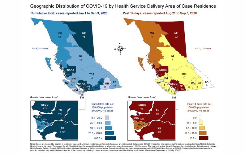10 COVID map