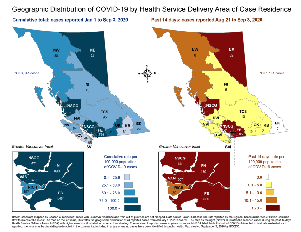 COVID map Sept3