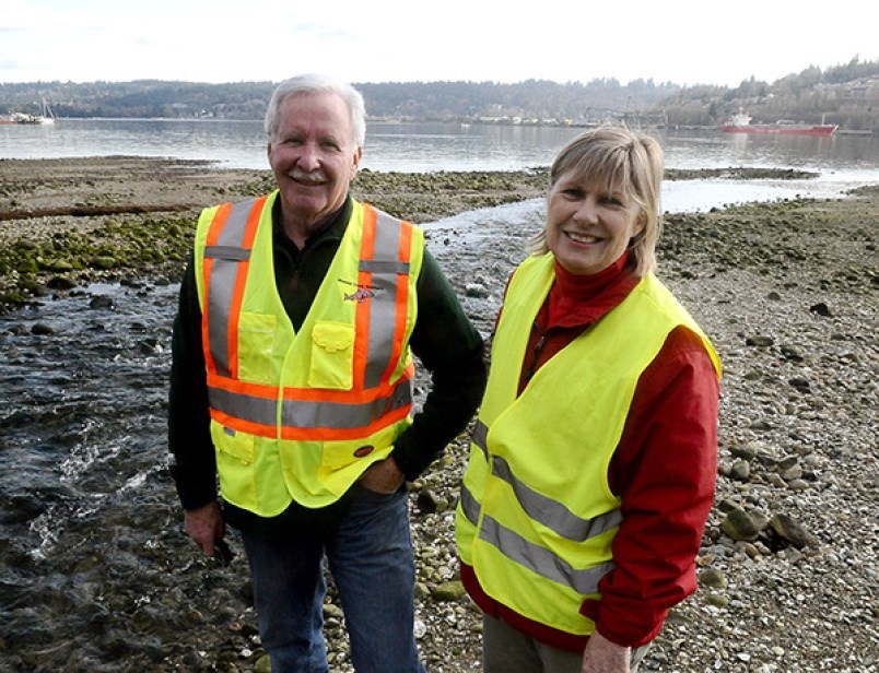 Retired Centennial teachers Rod MacVicar and Ruth Foster