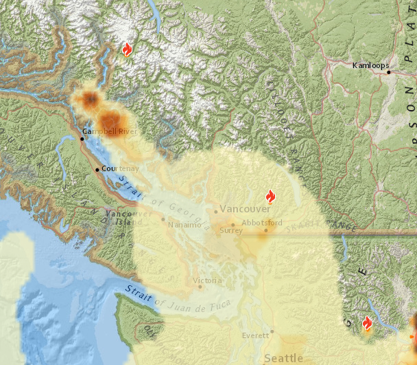 Smoke map