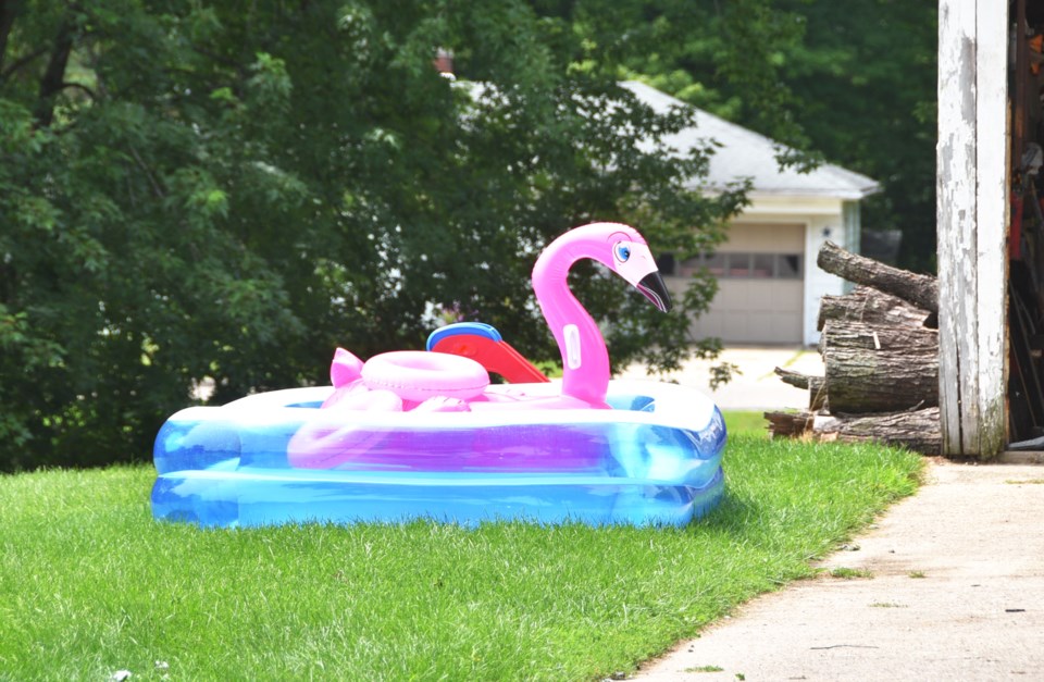 kiddie pool, stock photo