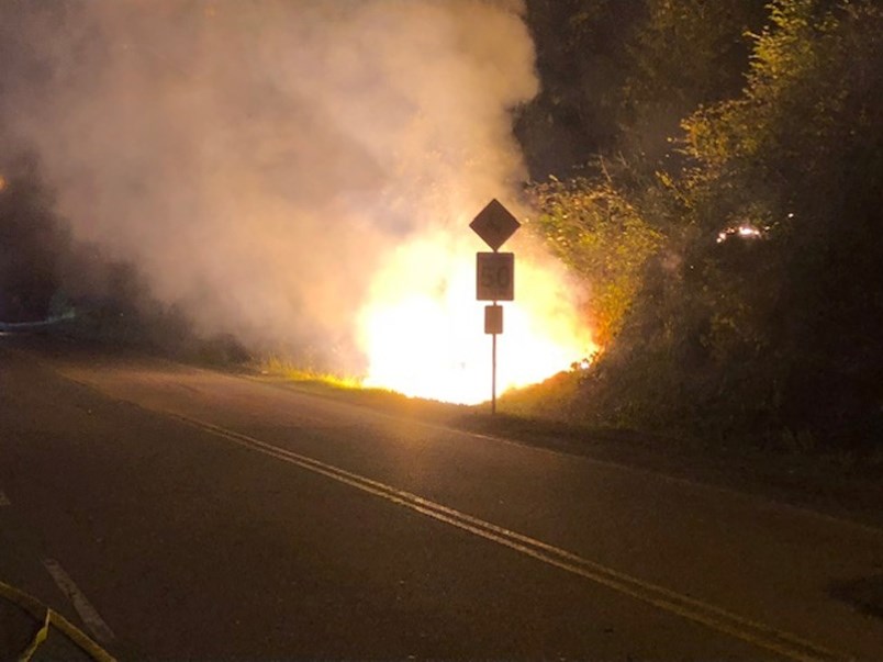 Abandoned campfire, downed power line trigger wildfire warning in Tri-Cities_5