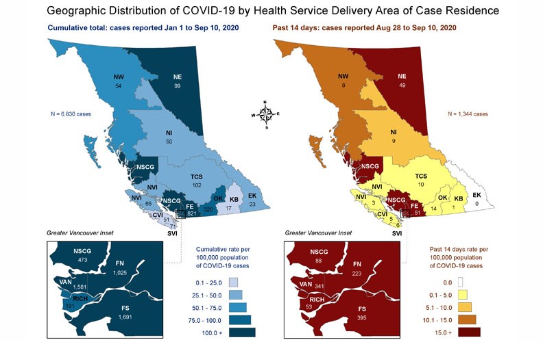 17 COVID map