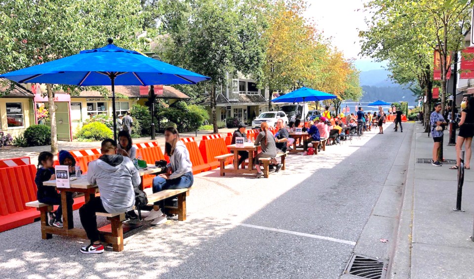 Gallant Avenue outdoor patio Deep Cove