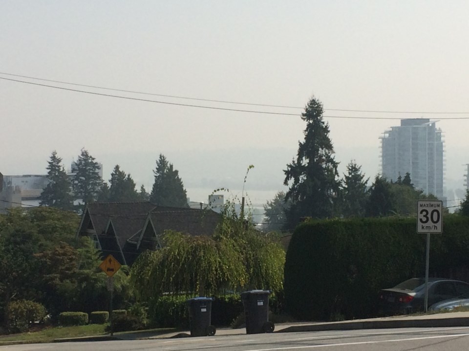 New Westminster, sky, air quality