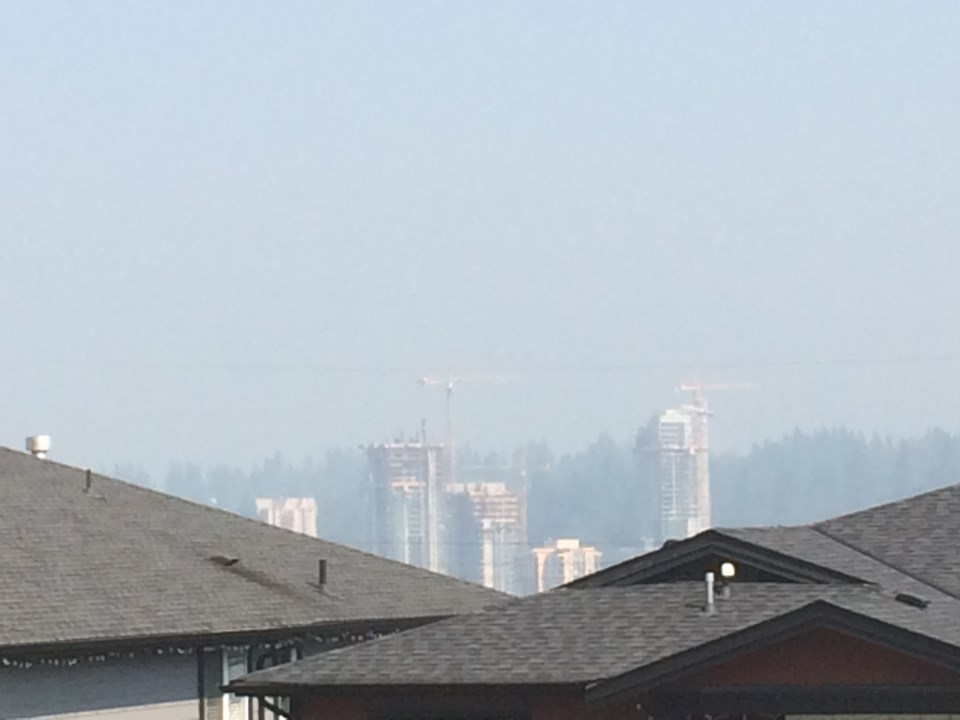 wildfire, smoke, air quality, Burnaby