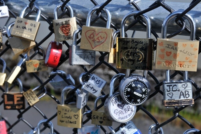 love locks, Westminster Pier
