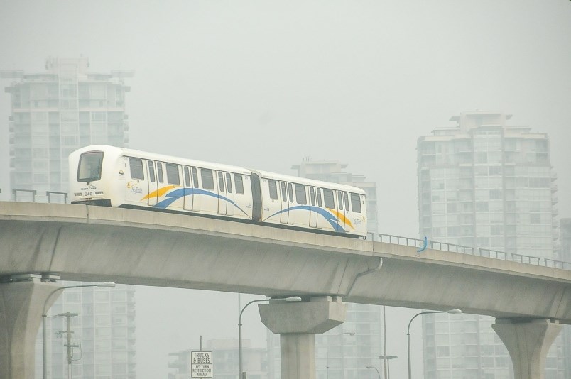 Coquitlam has covered in a thick blanket of fine particulate matter on and off for nine days as smoke from wildfires in Washington, Oregon and Northern California are blown into British Columbia.