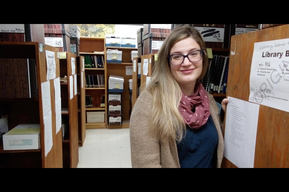Kat Louro, archivist at the Carrier Sekani Tribal Council libary and archive.