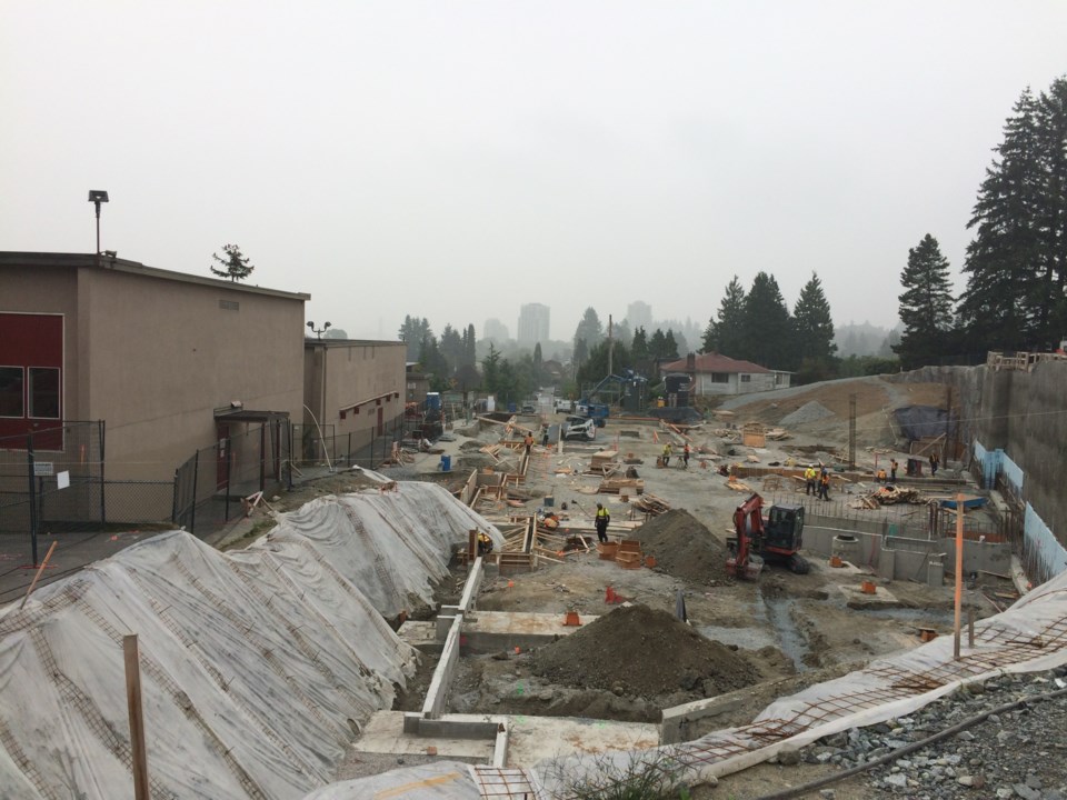 Richard McBride Elementary School, construction