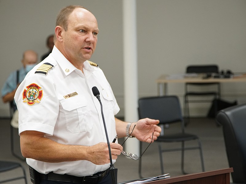 Powell River fire chief Terry Peters