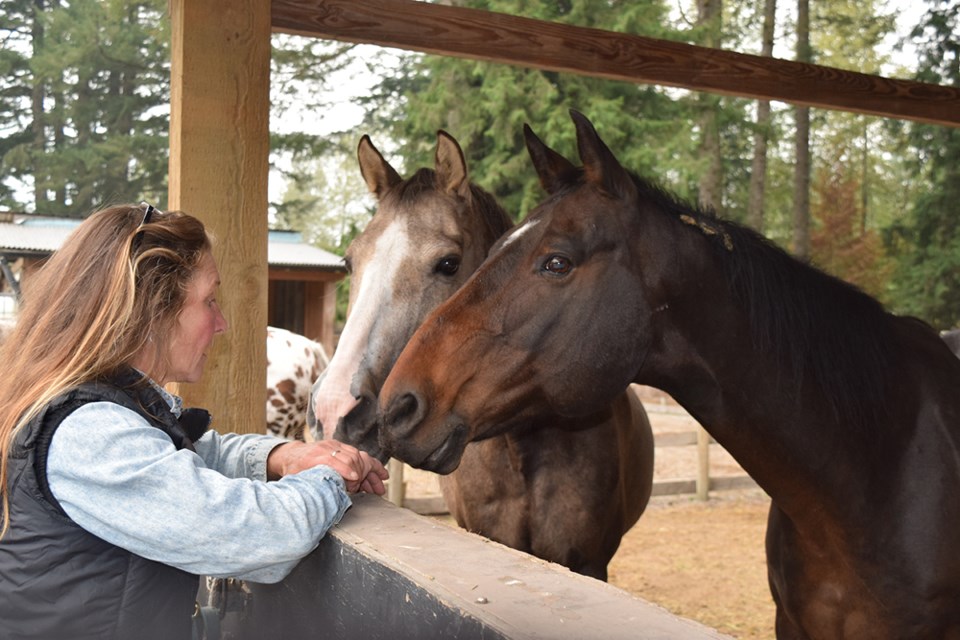 Kris Latham, who established her horse rescue in 2016.