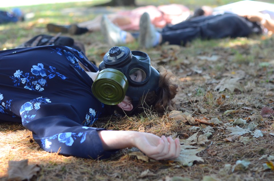 New Westminster Secondary, COVID-19, die-in, protest