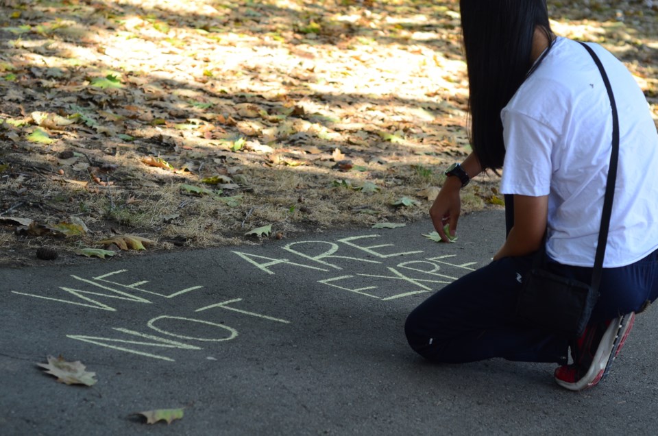 New Westminster Secondary, 'die-in', protest, COVID-19