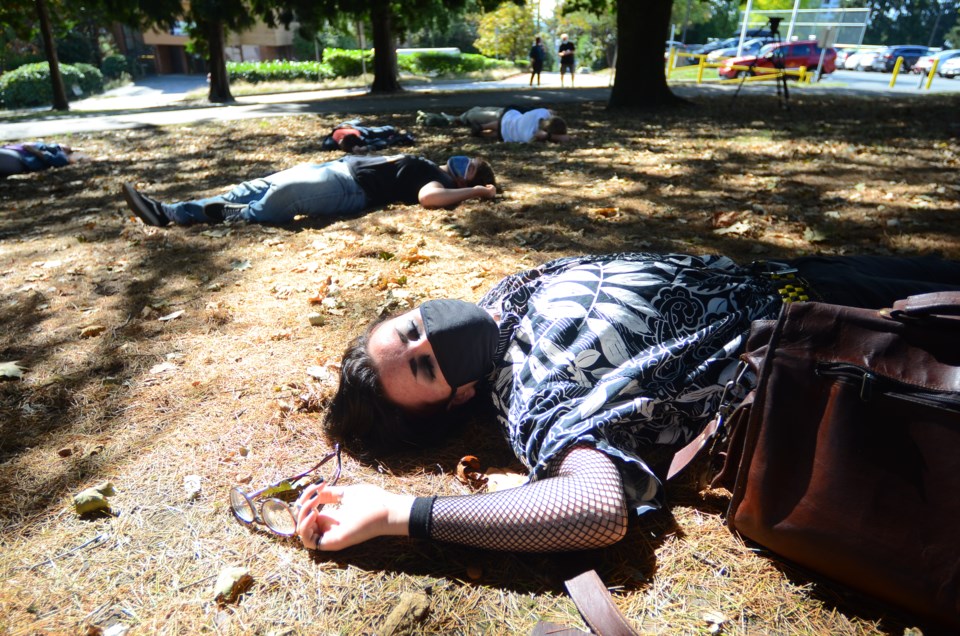 New Westminster Secondary School, die-in, COVID-19, protest