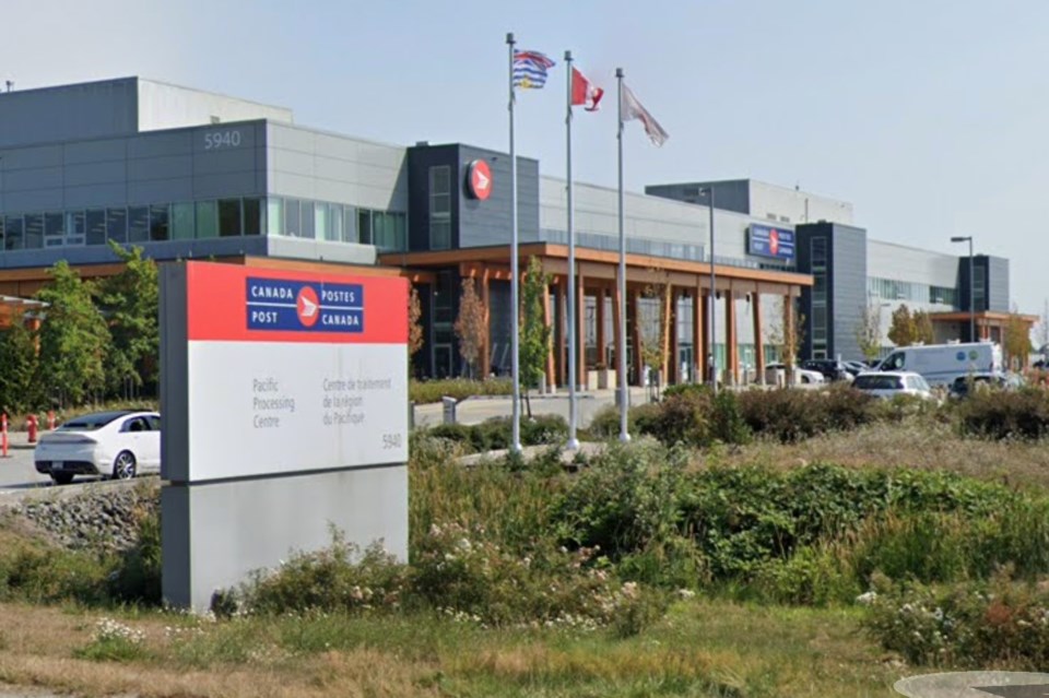 canada post pacific processing facility