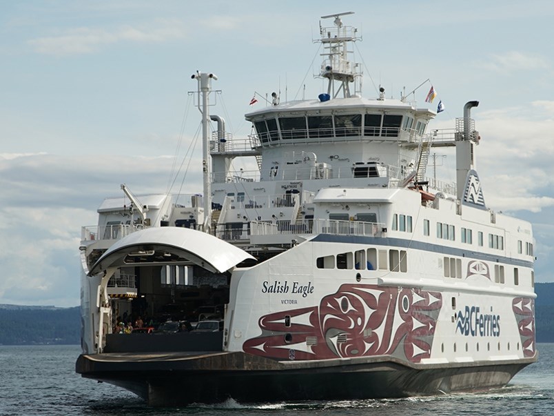 Salish Eagle arriving at Westview Terminal in Powell River