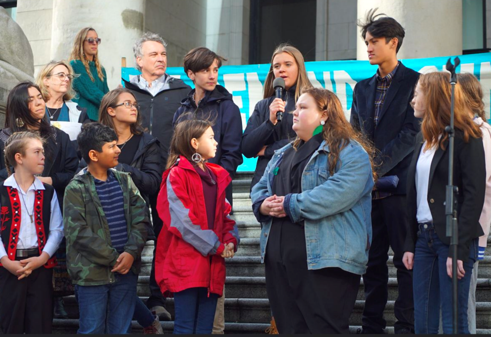 Youth climate protest Vancouver