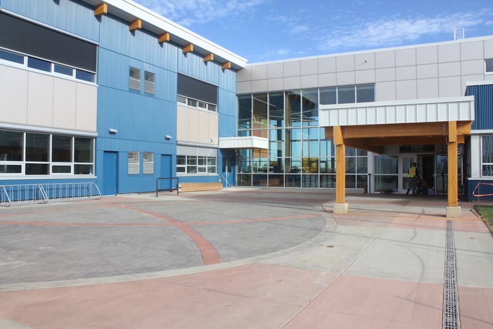 Front entrance to Anne Roberts Young Elementary School.
