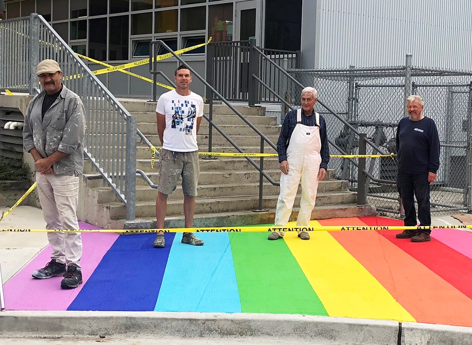 rainbow sidewalk