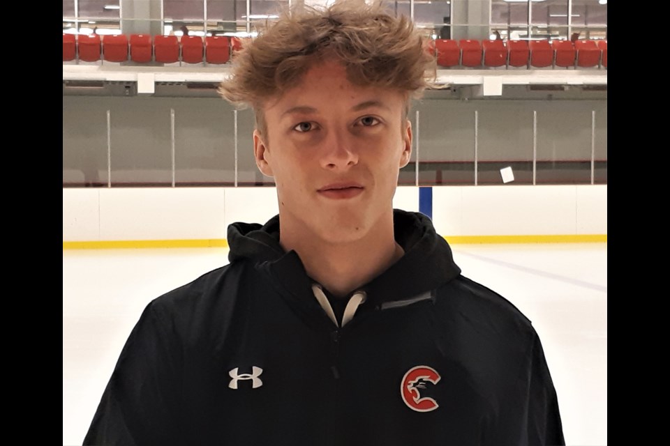 Centre Fischer O'Brien is preparing for his rookie season in the WHL with the Prince George Cougars.