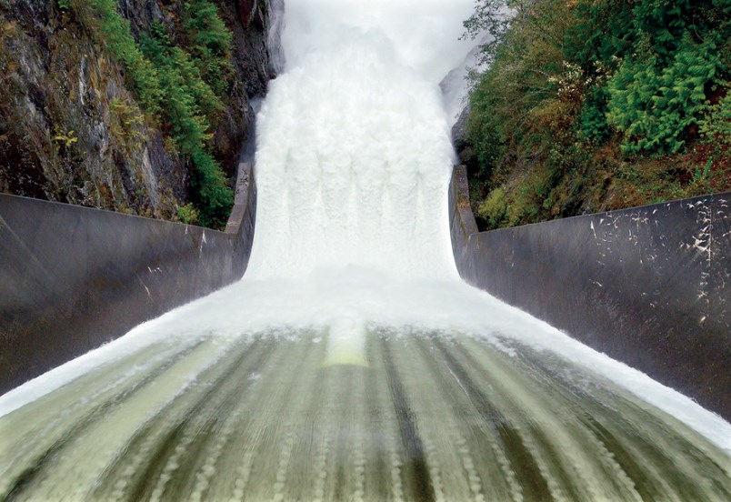 Cleveland dam spillway