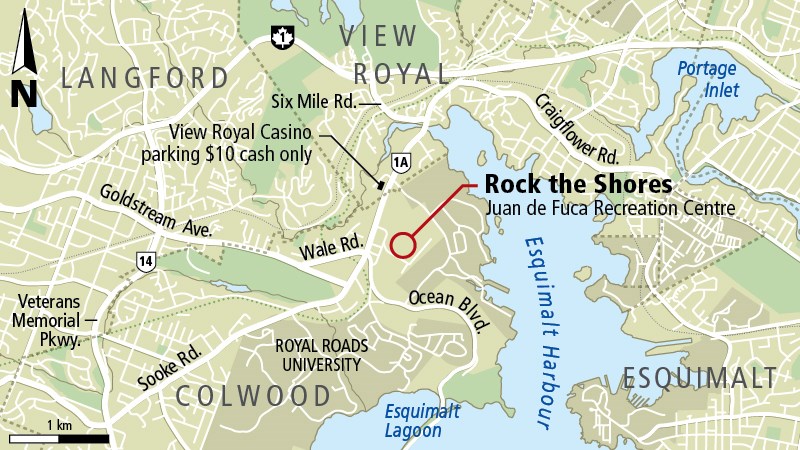 Rock the Shores map