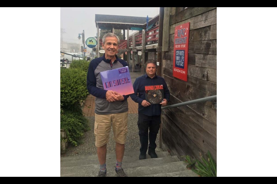 Beat Merchant owner Frankie Neilson (left) with store manager David Milner. Photo submitted